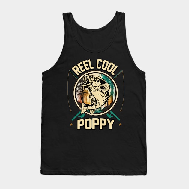 Reel Cool Poppy Fishing Gift Tank Top by ryanjaycruz